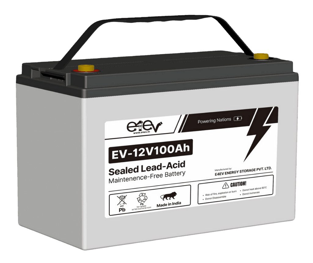 Image of E4EV 12V 100Ah Lead Acid Battery