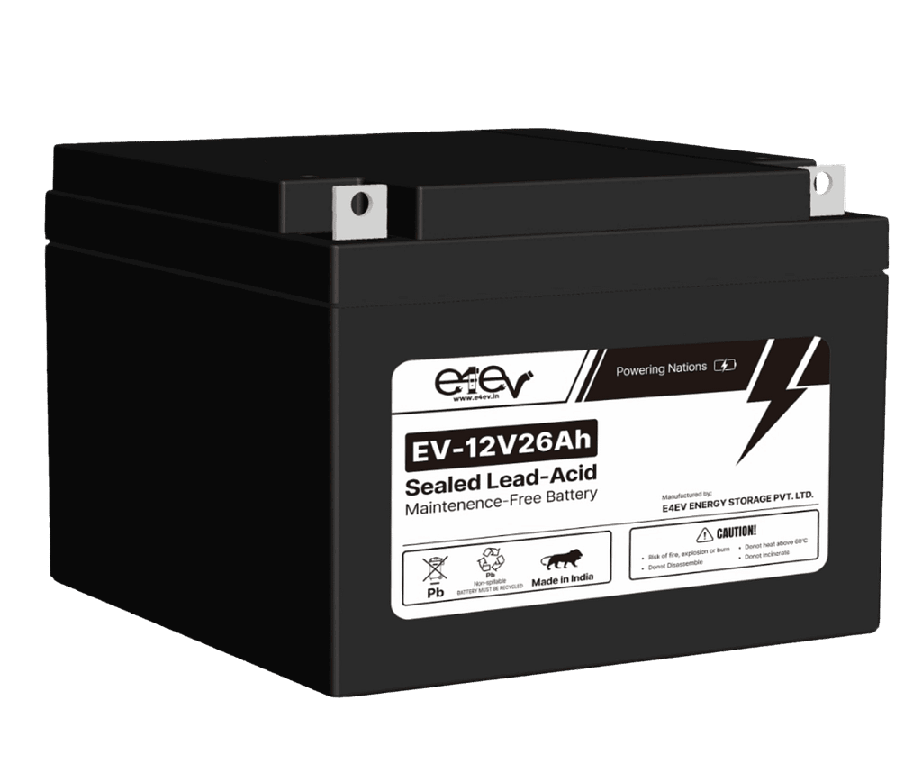 Image of E4EV 12V 26Ah Lead Acid Battery