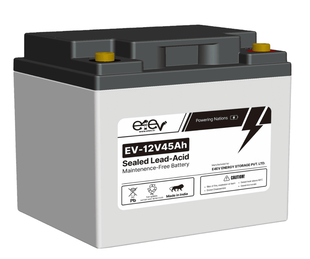 Image of E4EV 12V 45Ah Lead Acid Battery