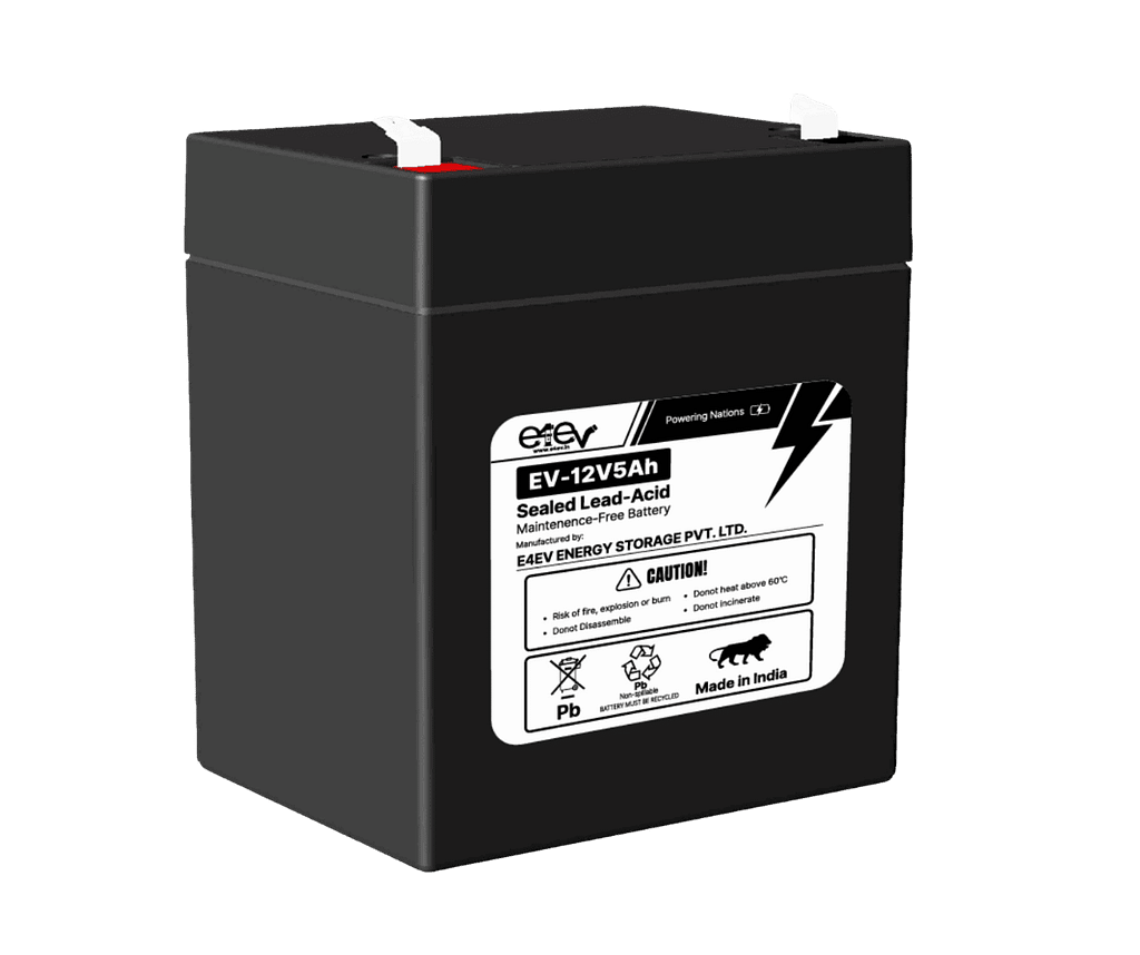 Image of E4EV 12V 5Ah Lead Acid Battery