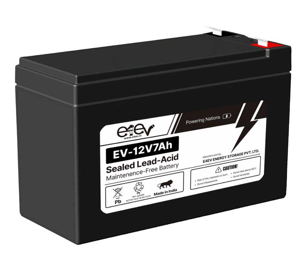 Image of E4EV 12V 7Ah Lead Acid Battery