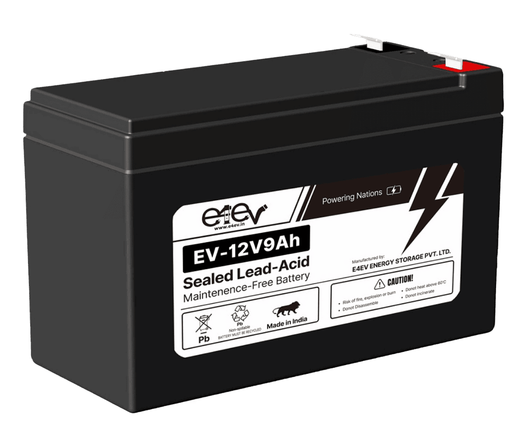 Image of E4EV 12V 9Ah Lead Acid Battery